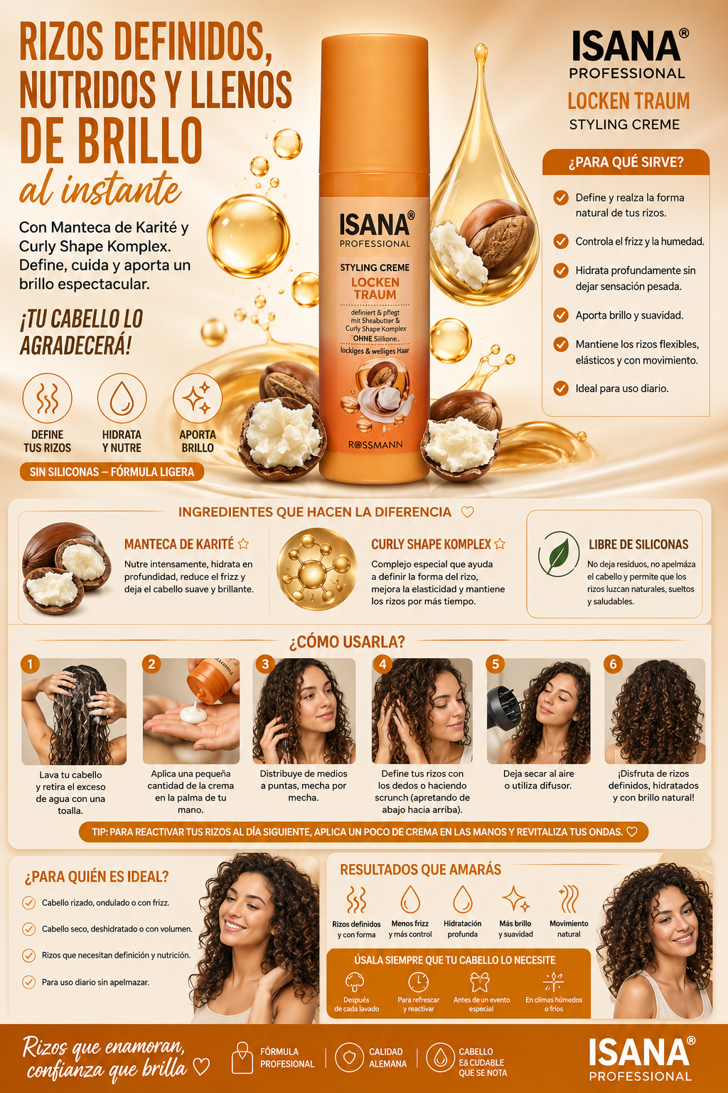 Crema para Rizos Locken Traum